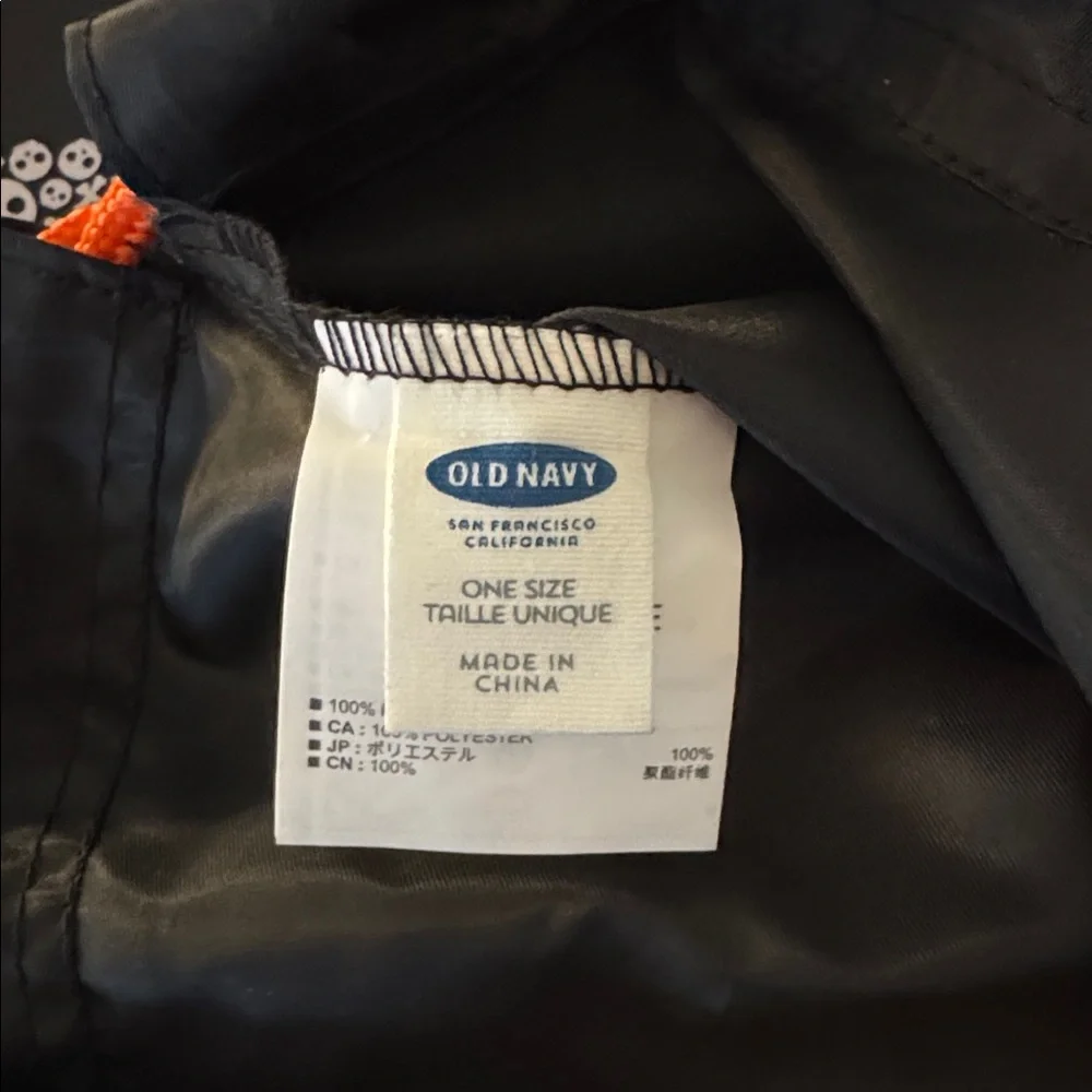 Old Navy Black Halloween Drawstring Bags Set of 2 *New ✨